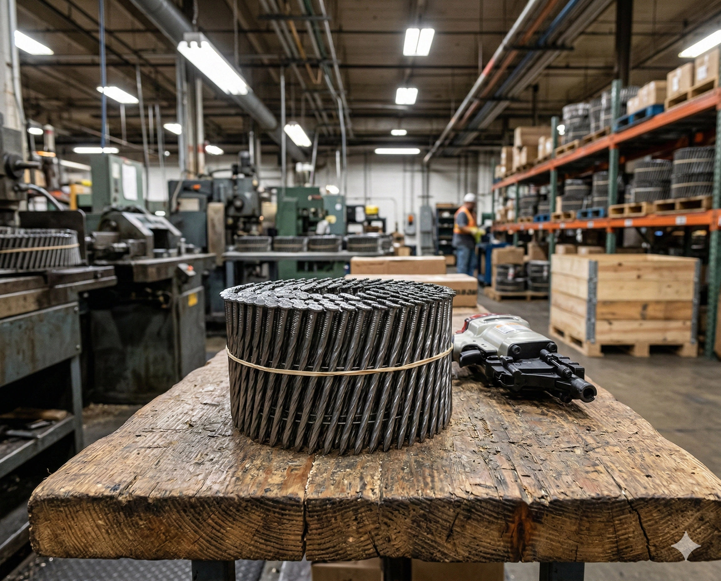 Clavos en rollo para clavadoras neumáticas